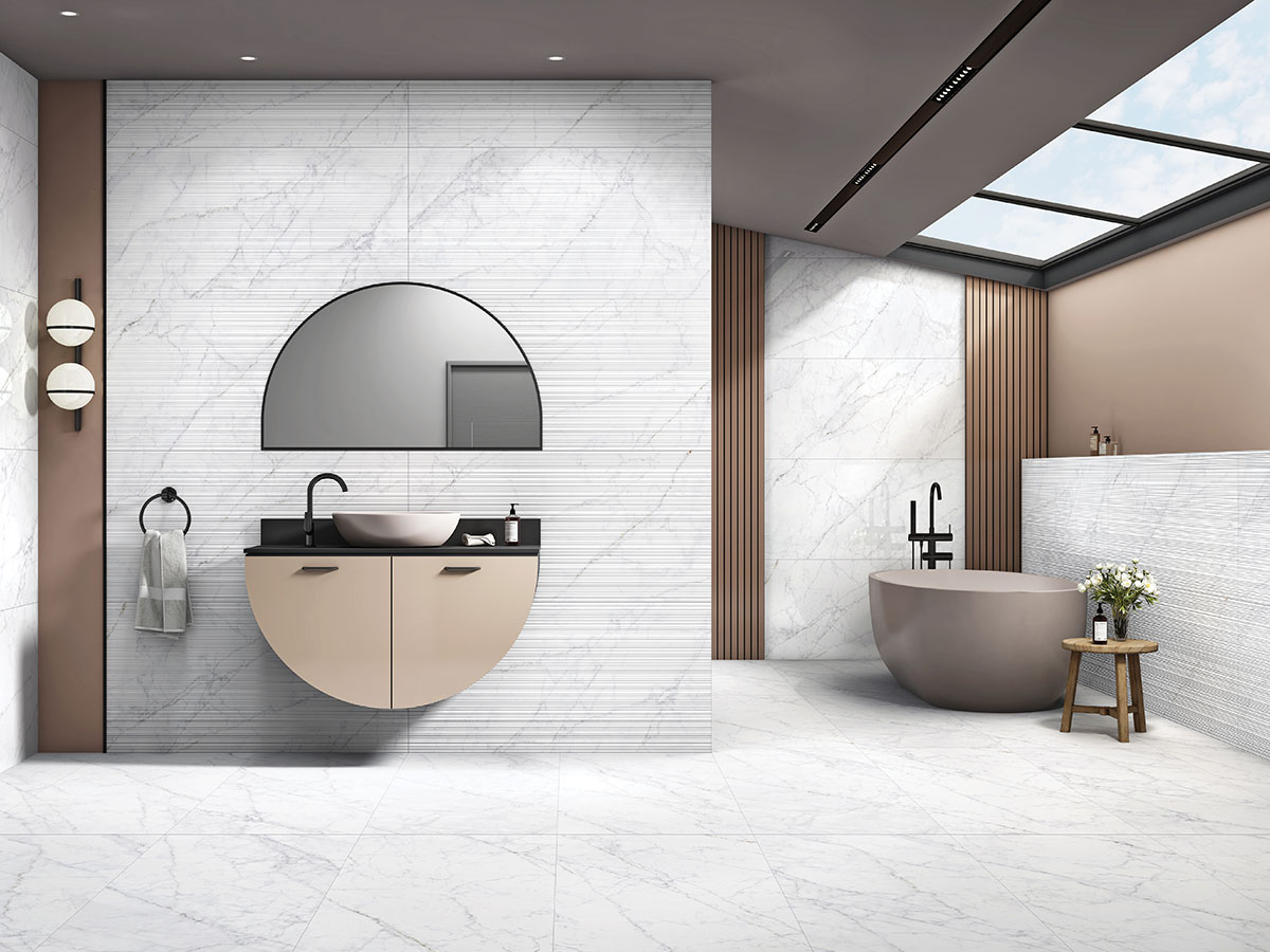 HORIZON CARRARA FOGG Texture 800x1600mm - Floor Tile 