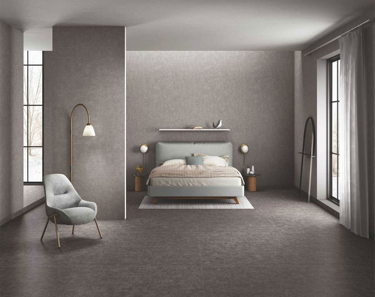 Versatile tile suitable for bedroom, kitchen, bathroom, and outdoor spaces, offering a blend of style and durability for any interior design