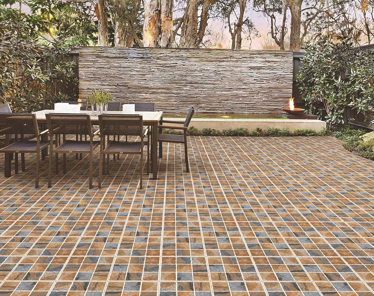 Versatile tile suitable for bedroom, kitchen, bathroom, and outdoor spaces, offering a blend of style and durability for any interior design