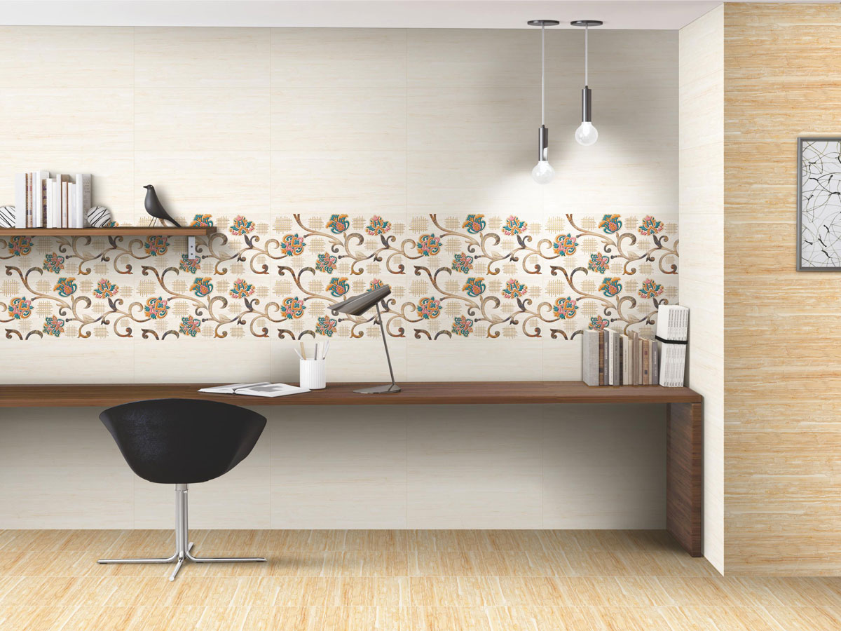 Versatile tile suitable for bedroom, kitchen, bathroom, and outdoor spaces, offering a blend of style and durability for any interior design