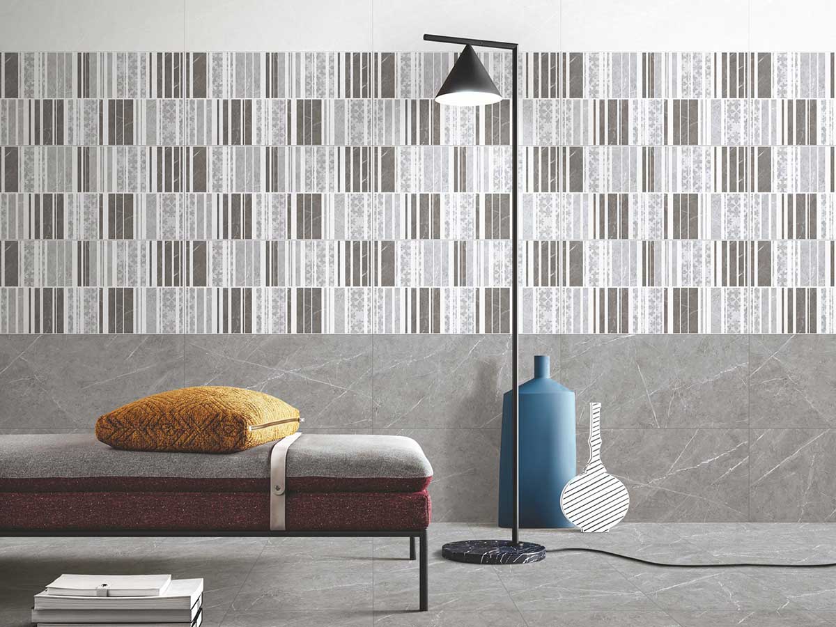 Versatile tile suitable for bedroom, kitchen, bathroom, and outdoor spaces, offering a blend of style and durability for any interior design