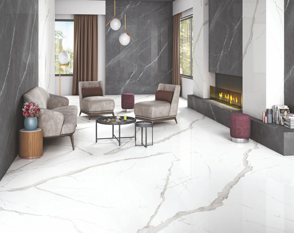 Statuario Hoist Floor Tile SIZE - 1200x2400mm - 1200x1800mm 