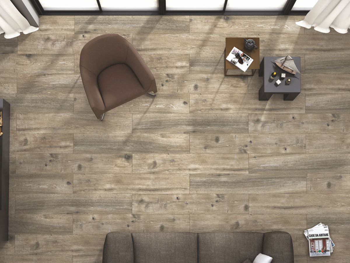 Ironwood Verde Wooden Floor Tile - Size 200x1200mm