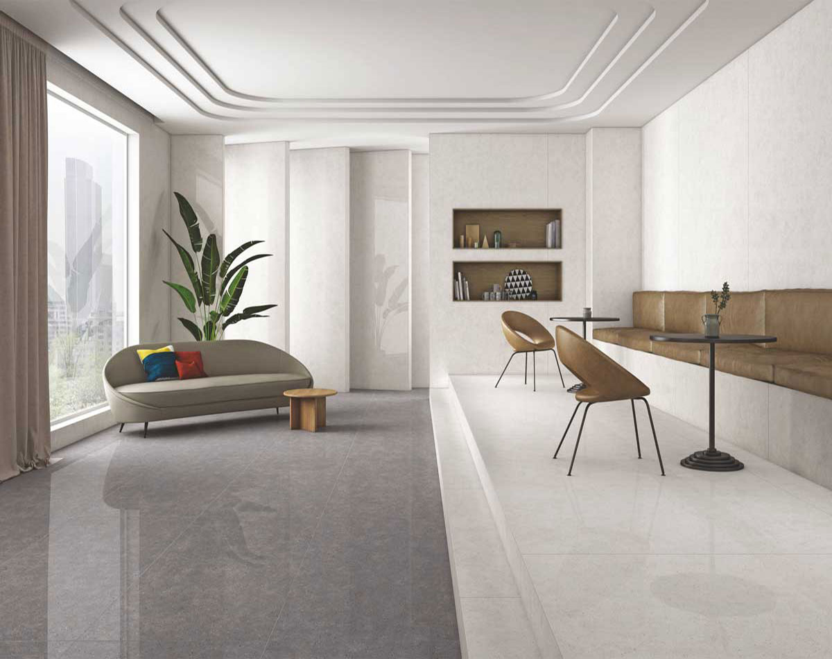 Saga White Kitchen Tile - Size: 790x3000mm