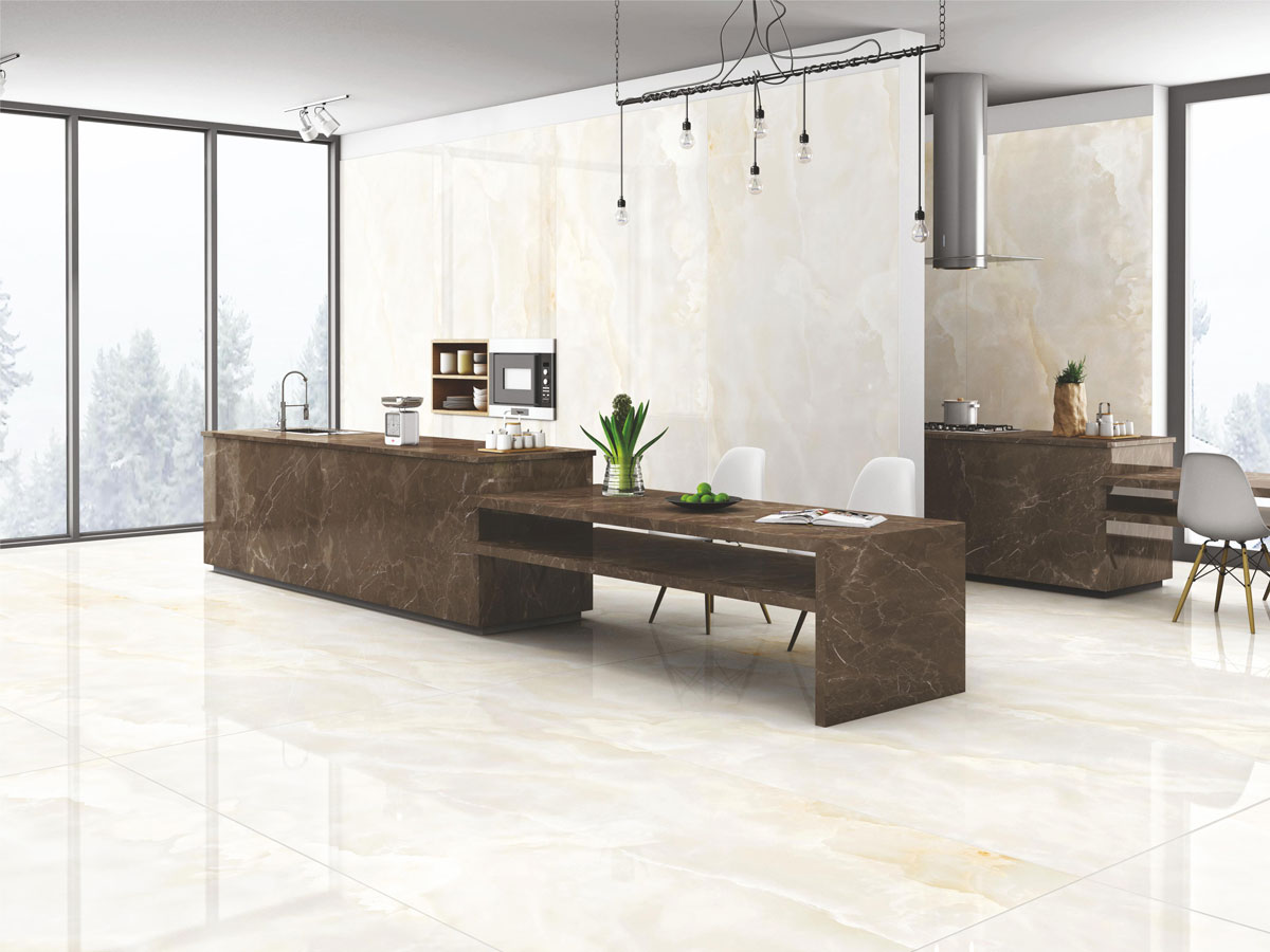 Honey Onyx Kitchen Tile - Size: 1200x2400mm