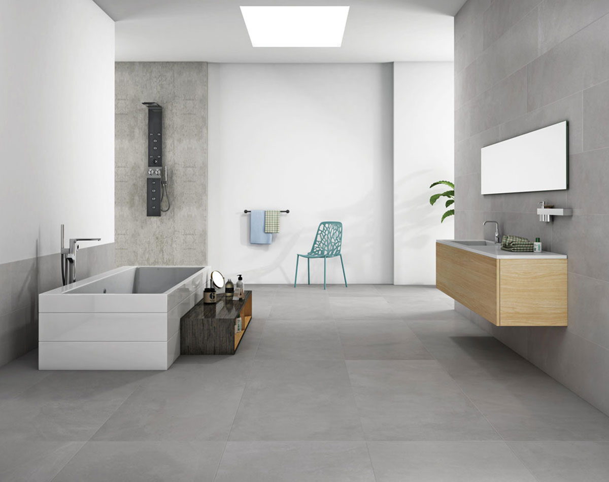 Versatile tile suitable for bedroom, kitchen, bathroom, and outdoor spaces, offering a blend of style and durability for any interior design