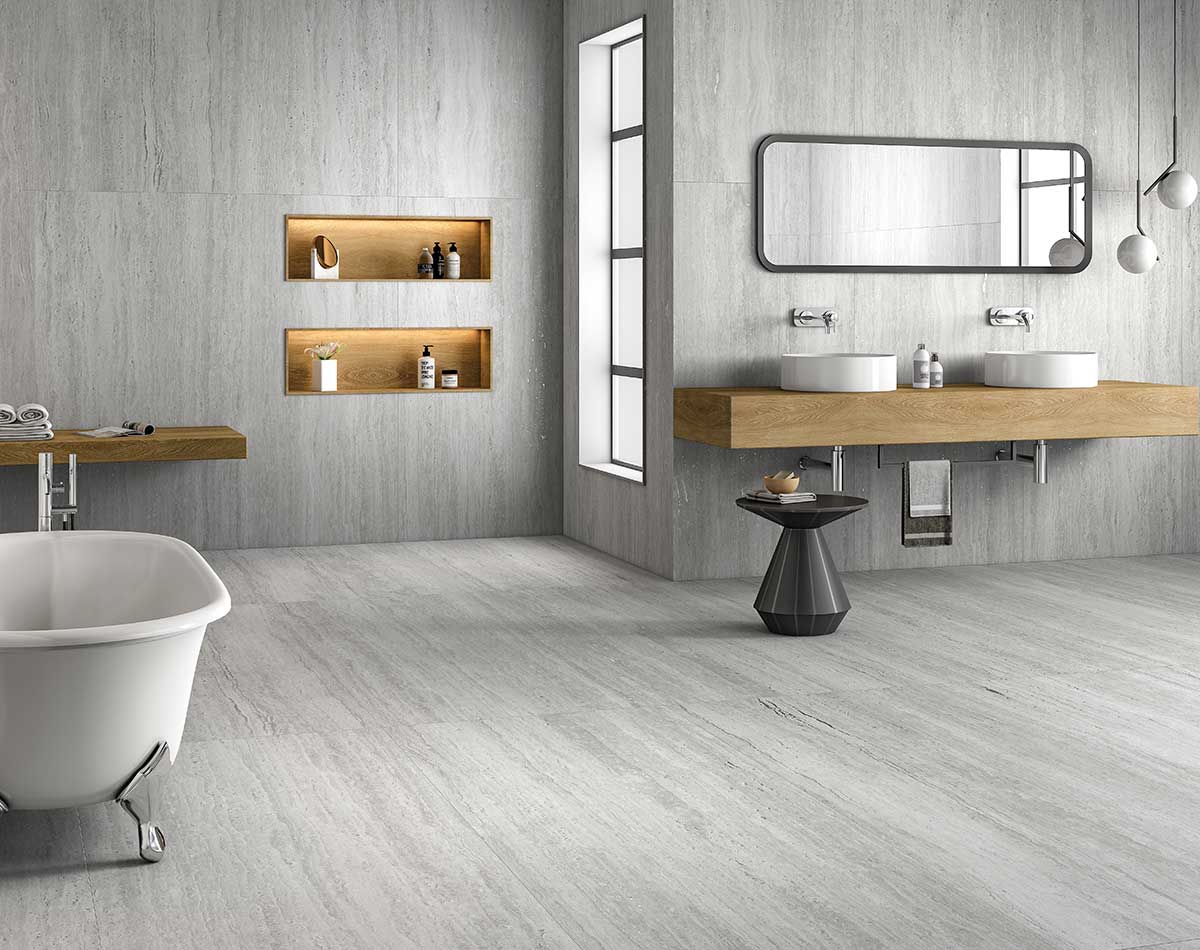 Traven Grey Bathroom Tile - SIZE  800x1600mm 