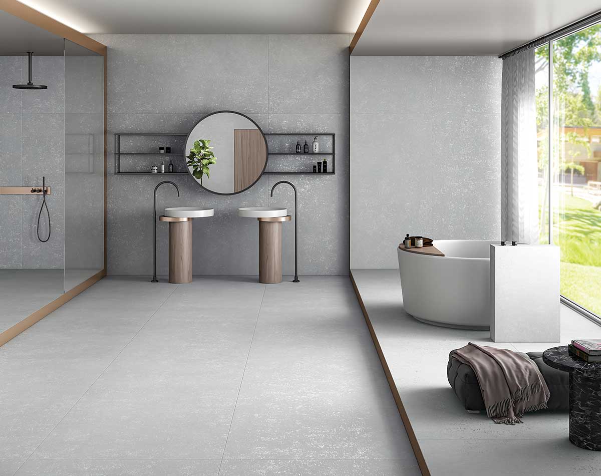 Versatile tile suitable for bedroom, kitchen, bathroom, and outdoor spaces, offering a blend of style and durability for any interior design