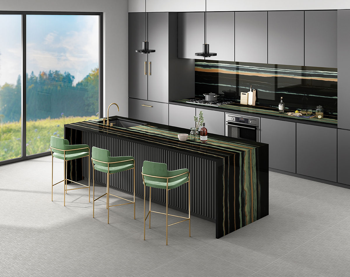 Versatile tile suitable for bedroom, kitchen, bathroom, and outdoor spaces, offering a blend of style and durability for any interior design