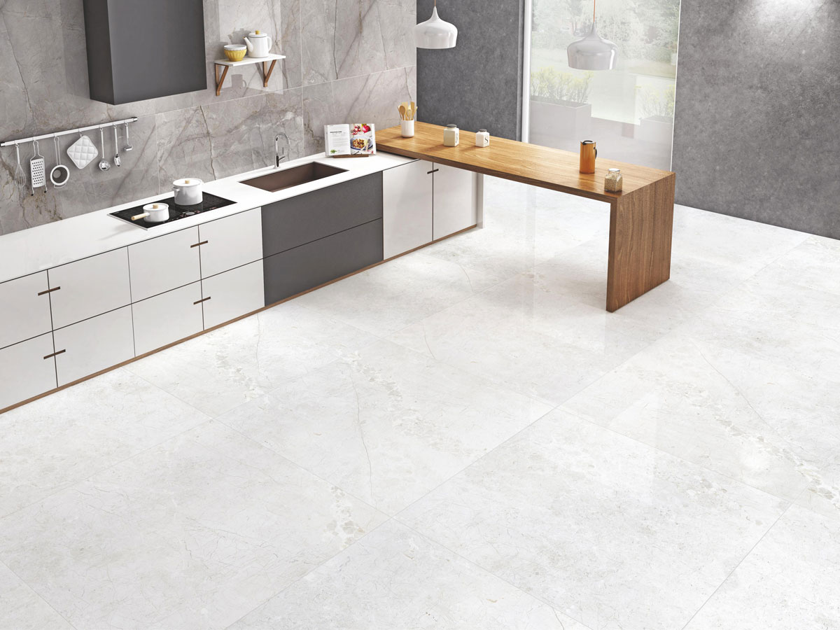 Versatile tile suitable for bedroom, kitchen, bathroom, and outdoor spaces, offering a blend of style and durability for any interior design