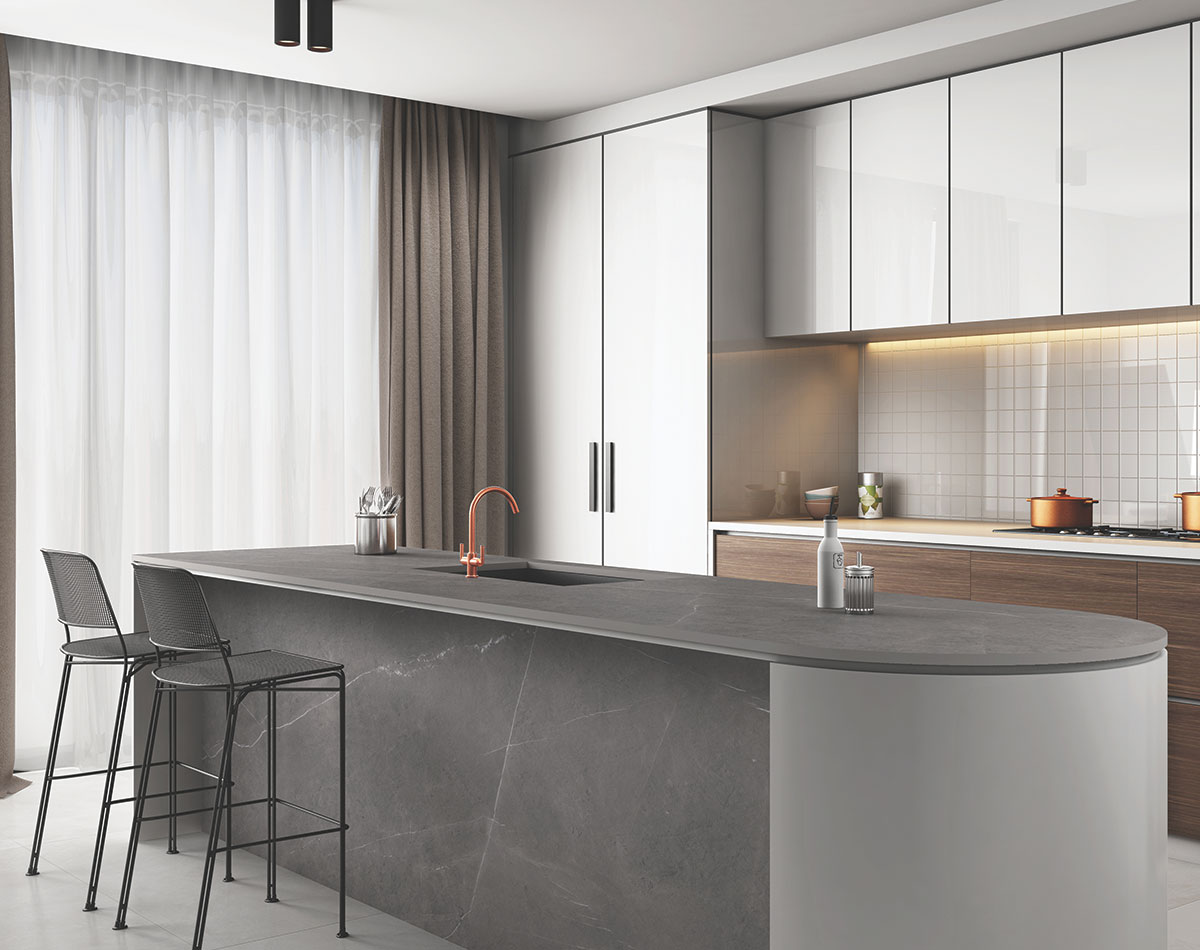 Versatile tile suitable for bedroom, kitchen, bathroom, and outdoor spaces, offering a blend of style and durability for any interior design