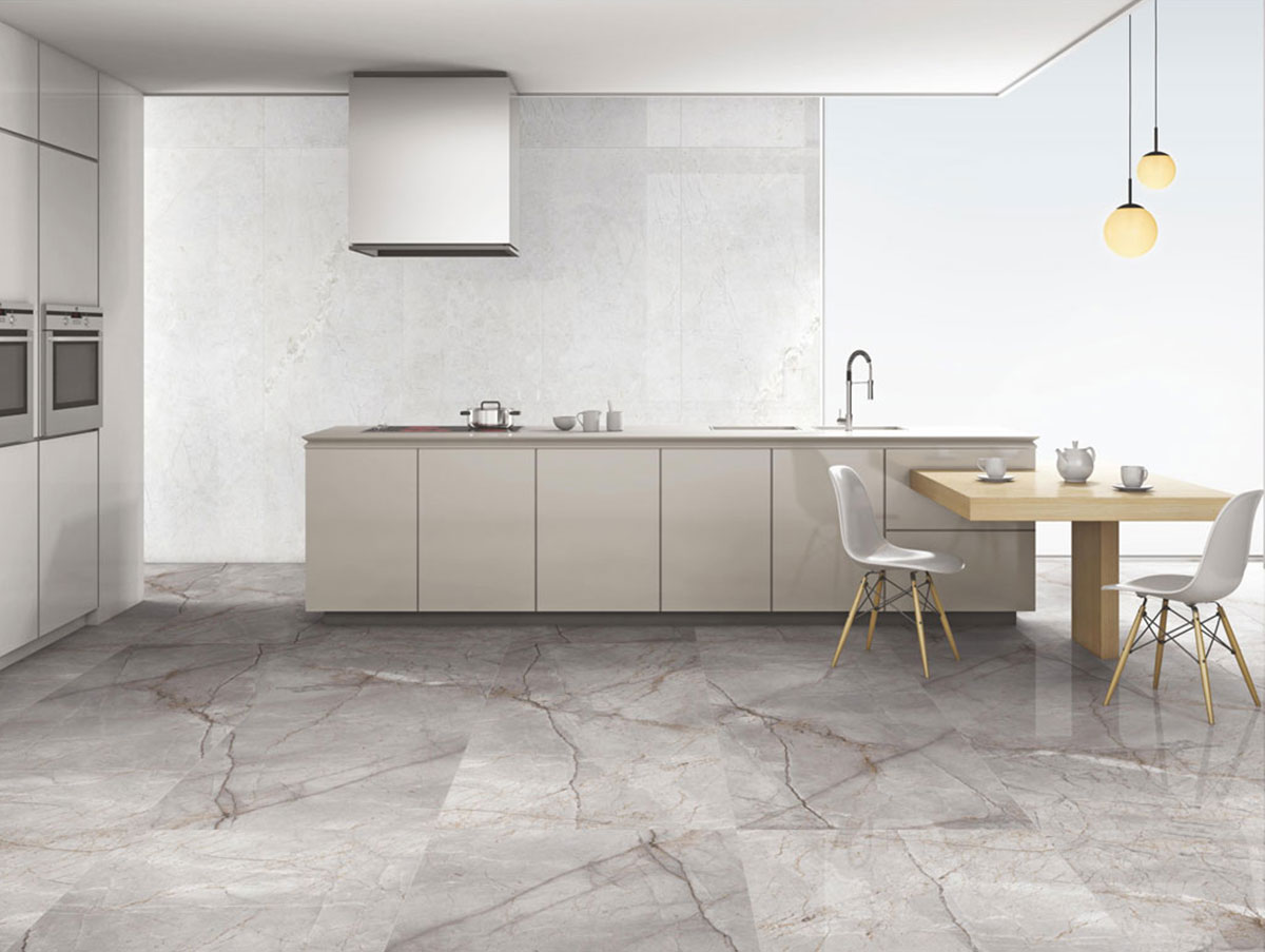 Versatile tile suitable for bedroom, kitchen, bathroom, and outdoor spaces, offering a blend of style and durability for any interior design