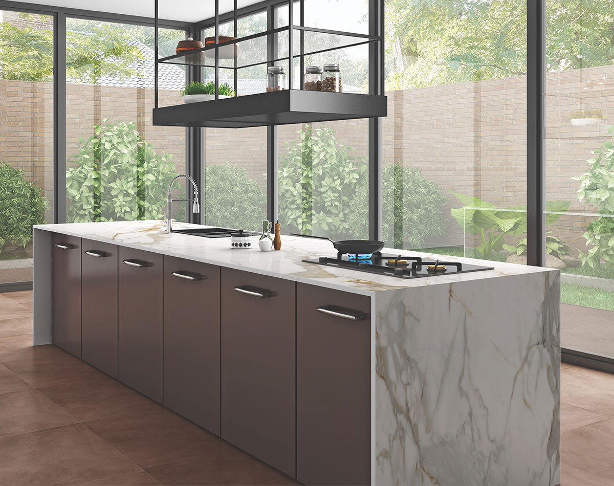 Versatile tile suitable for bedroom, kitchen, bathroom, and outdoor spaces, offering a blend of style and durability for any interior design