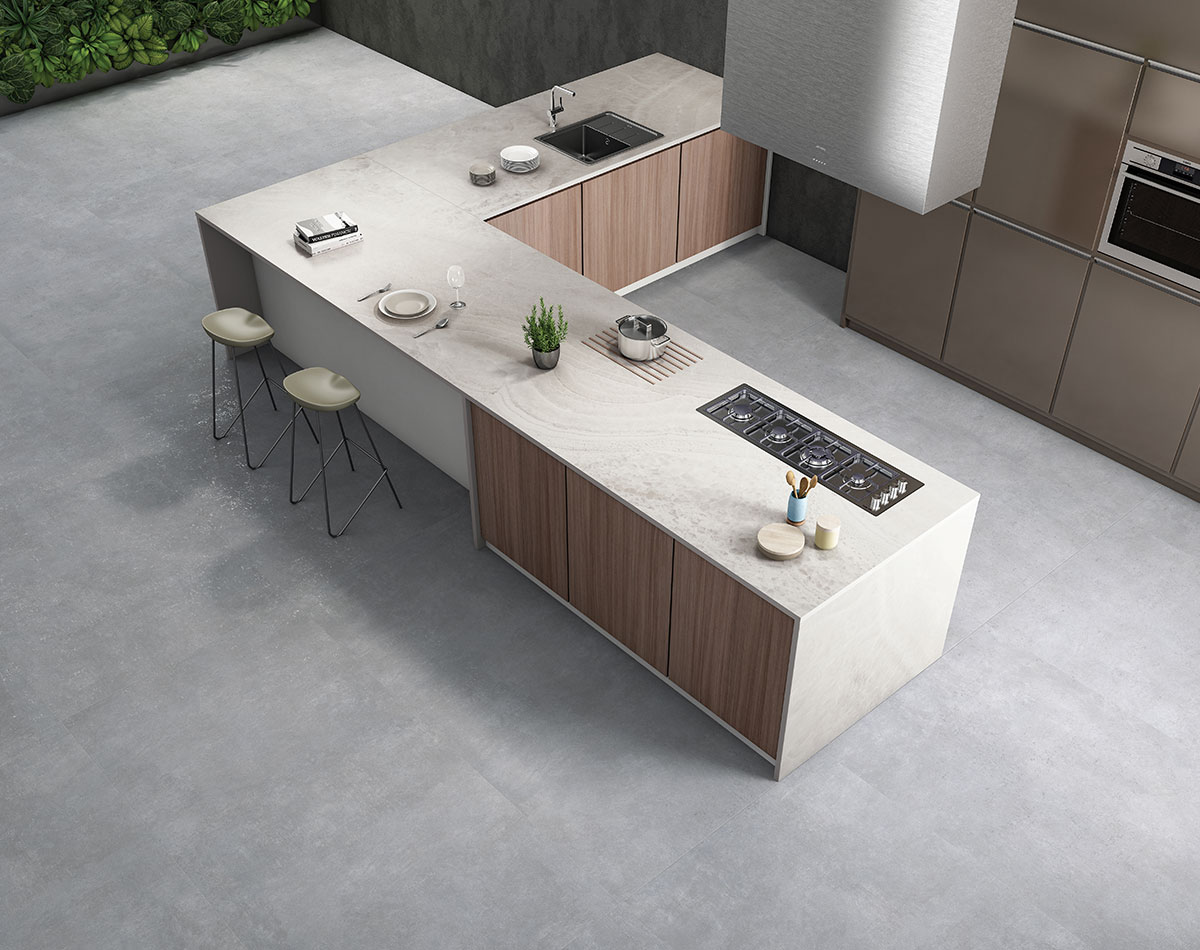 Versatile tile suitable for bedroom, kitchen, bathroom, and outdoor spaces, offering a blend of style and durability for any interior design