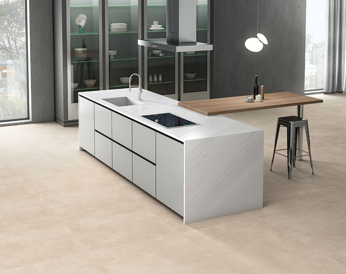 Versatile tile suitable for bedroom, kitchen, bathroom, and outdoor spaces, offering a blend of style and durability for any interior design