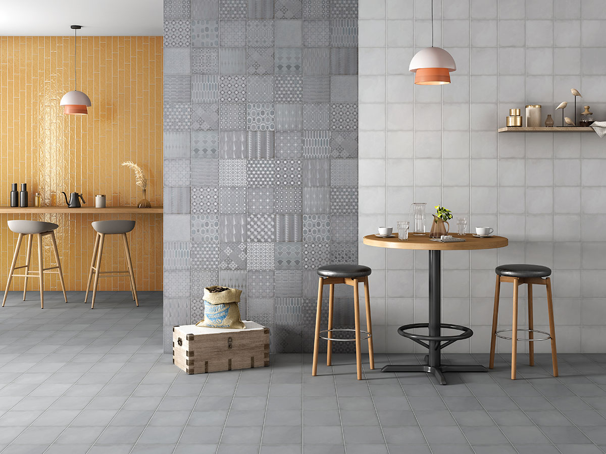 Versatile tile suitable for bedroom, kitchen, bathroom, and outdoor spaces, offering a blend of style and durability for any interior design