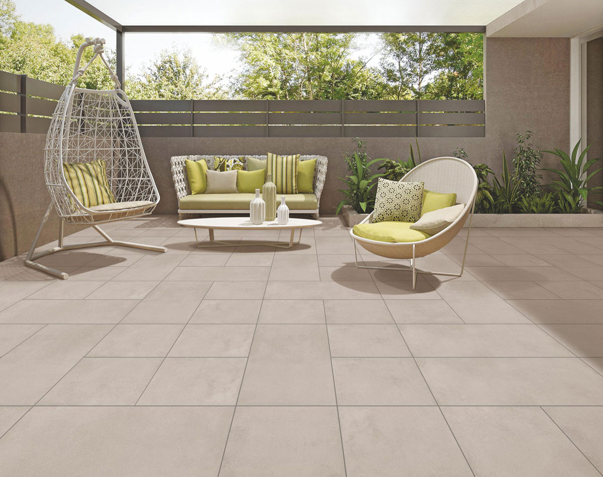 Salted Concr-ete Ash Outdoor Tile - 400x400mm-400x800mm