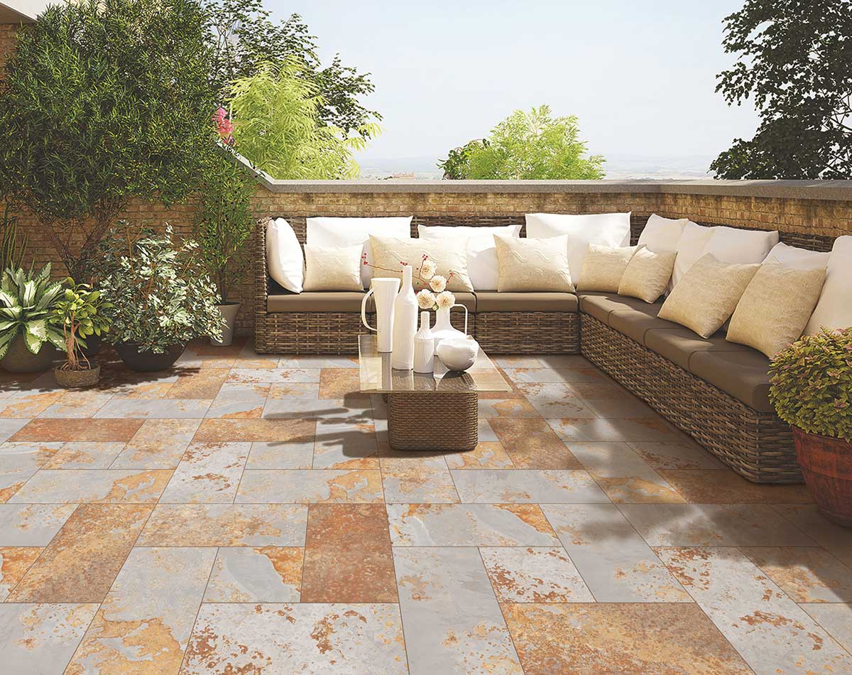 Lavagna Beige Outdoor Tile - SIZE 400x400mm 400x800mm