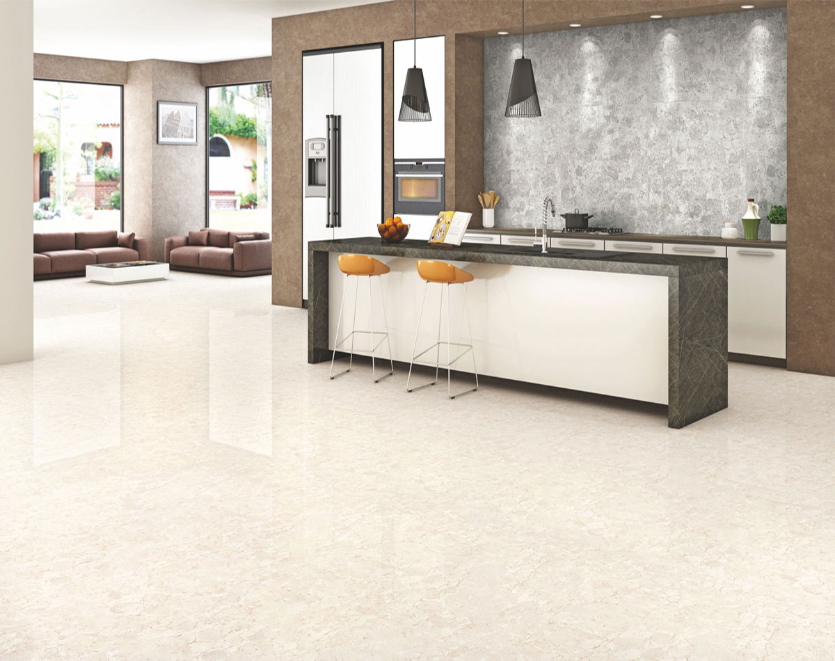 Versatile tile suitable for bedroom, kitchen, bathroom, and outdoor spaces, offering a blend of style and durability for any interior design