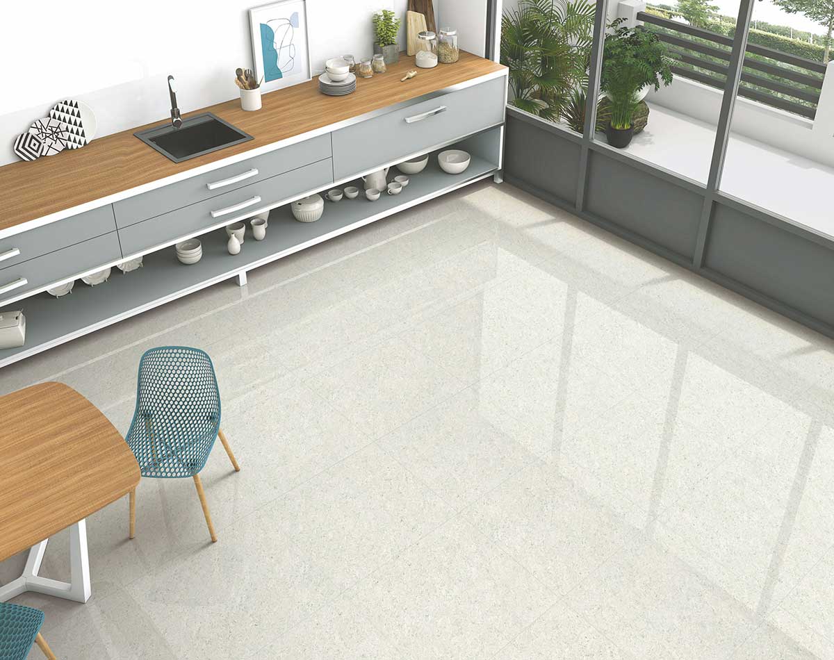 Versatile tile suitable for bedroom, kitchen, bathroom, and outdoor spaces, offering a blend of style and durability for any interior design