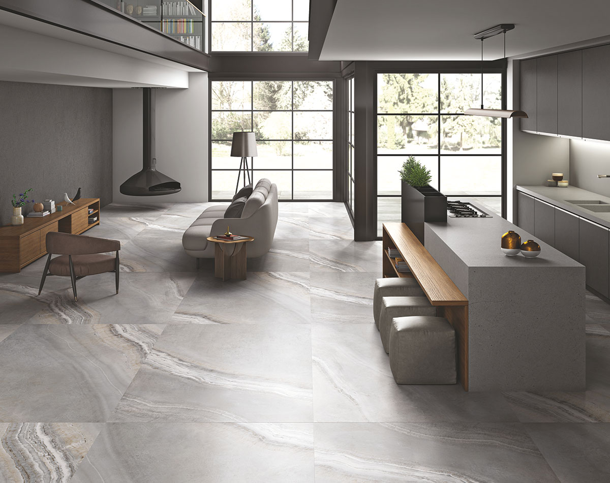 Versatile tile suitable for bedroom, kitchen, bathroom, and outdoor spaces, offering a blend of style and durability for any interior design